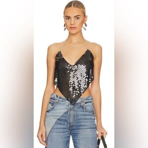 Revolve chain top in black one size